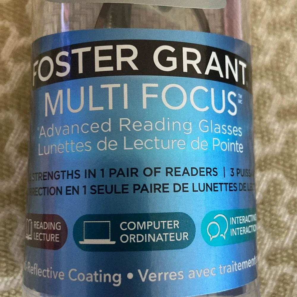 Foster Grant Readers +1.00 Strength TWO PAIRS NWT